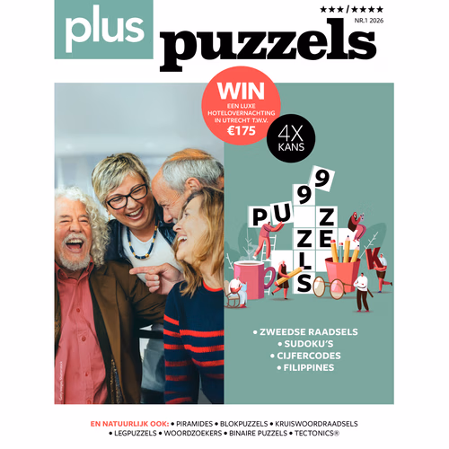 Maak kans op een jaarabonnement op Plus Puzzels