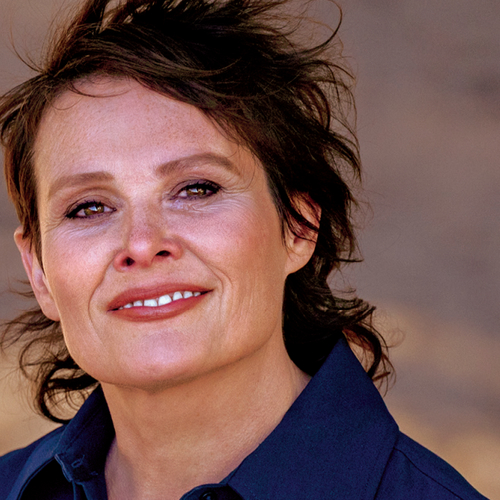 Margriet van der Linden interviewt de presentator Griet Op de Beeck: er ontstaat zomaar ‘een dot chemie’