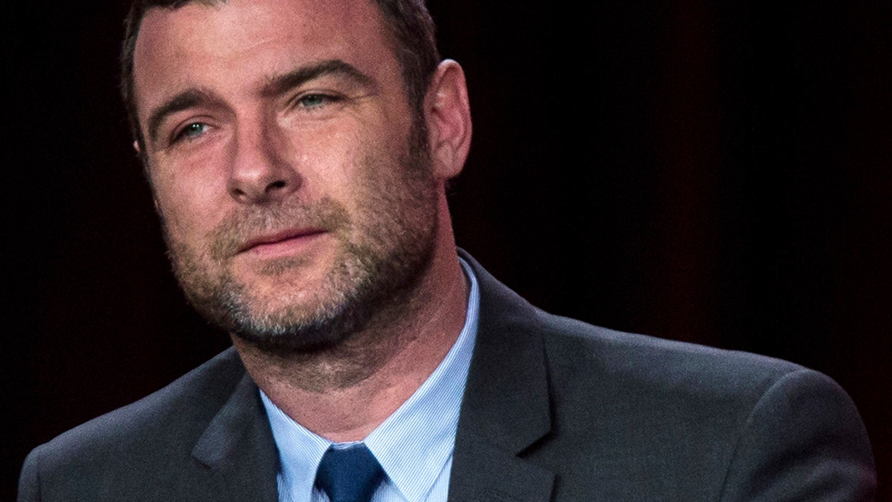 Schreiber of show "Ray Donovan" speaks during Showtime panel presentation of 2013 Winter Television Critics Association Press Tour at The Langham Huntington Hotel in Pasadena, California
