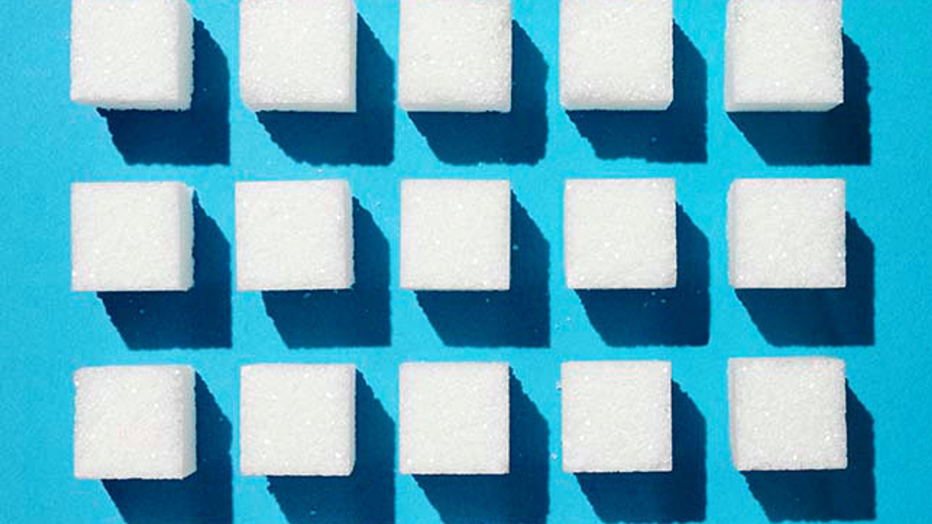 Sugar Cubes on Blue