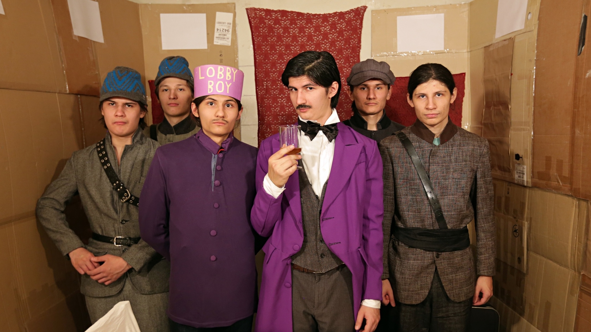 The Angulo brothers do their version of The Grand Budapest Hotel in the documentary  The Wolfpack.