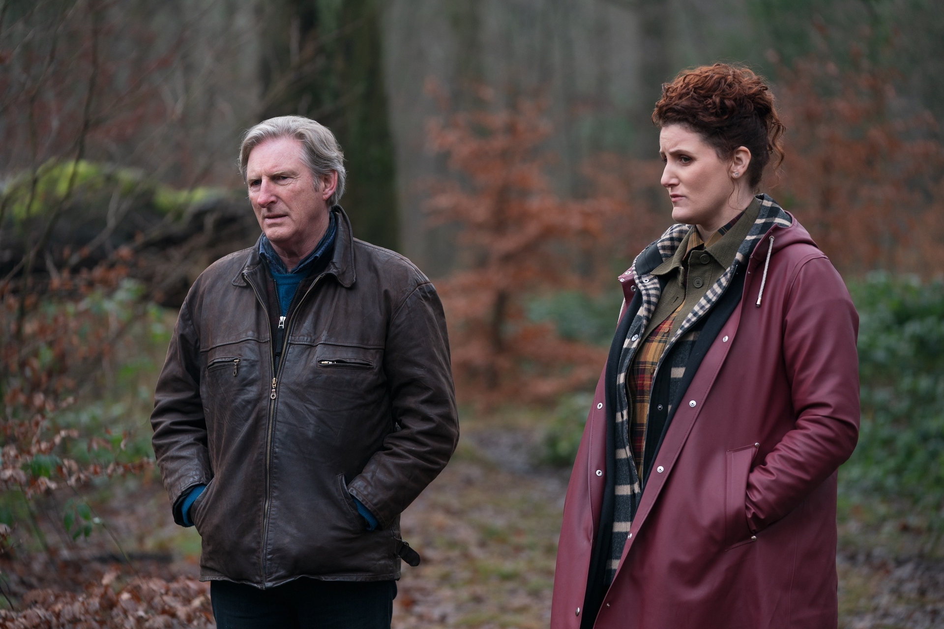 Ridley_S01_E01_Adrian Dunbar as Alex Ridley & Bronagh Waugh as DI Carol Farman © West Road Pictures & A3MI (3)